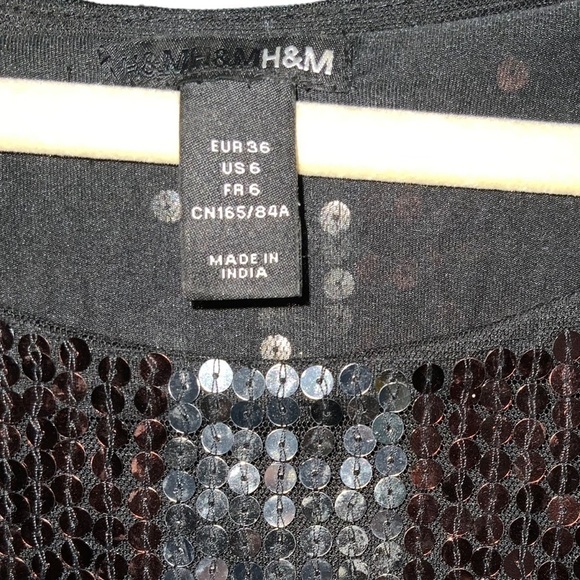 H&M Sequins Dress. Purple/Silver.Sz 6 - Picture 3 of 9